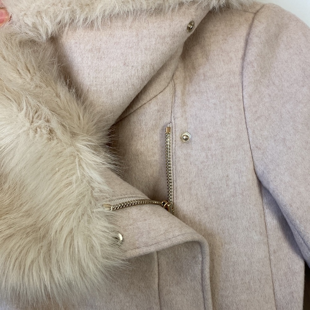Club Monaco Evangah Faux-Fur Collar Wool Coat - Picture 7 of 11